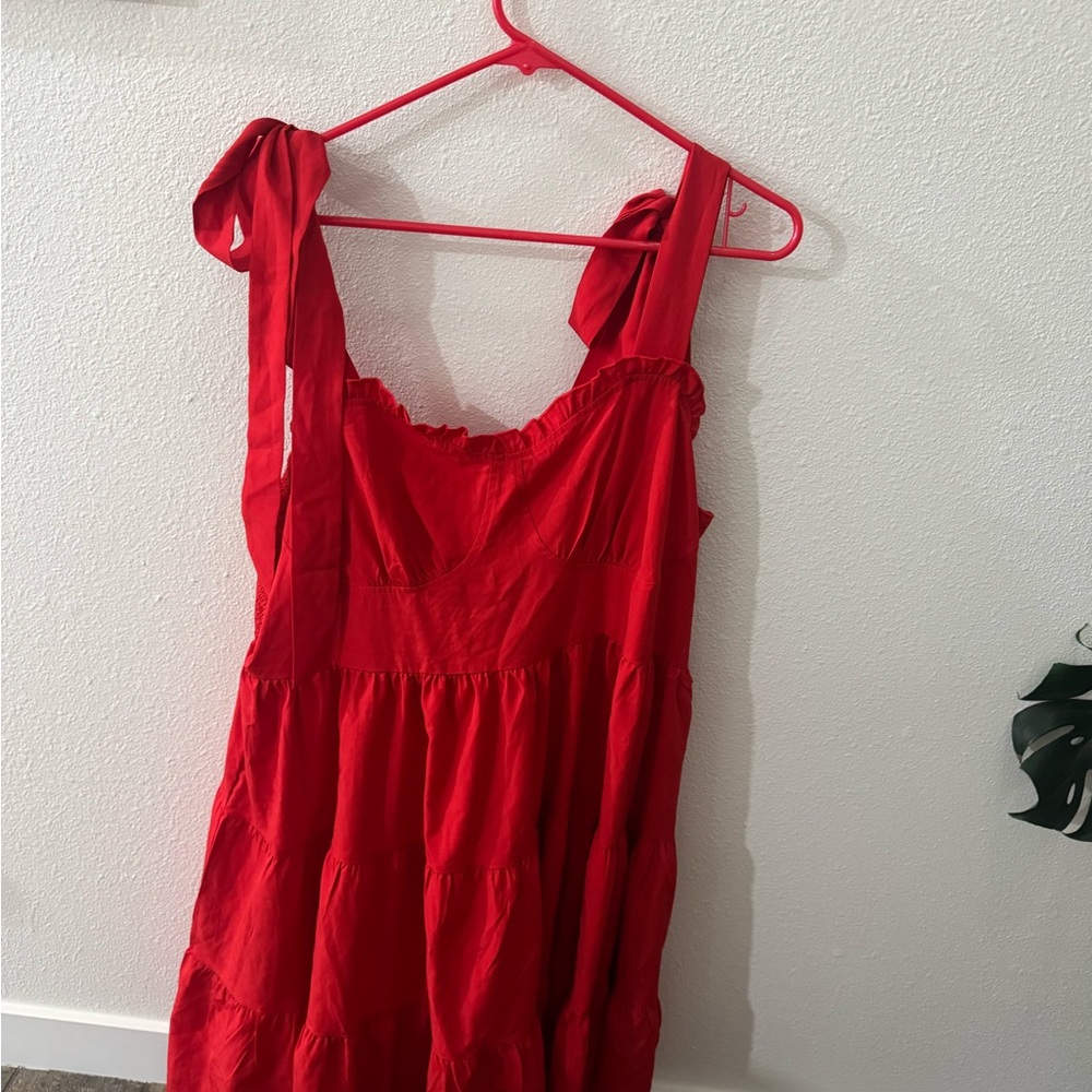 Red Sleeveless Dress